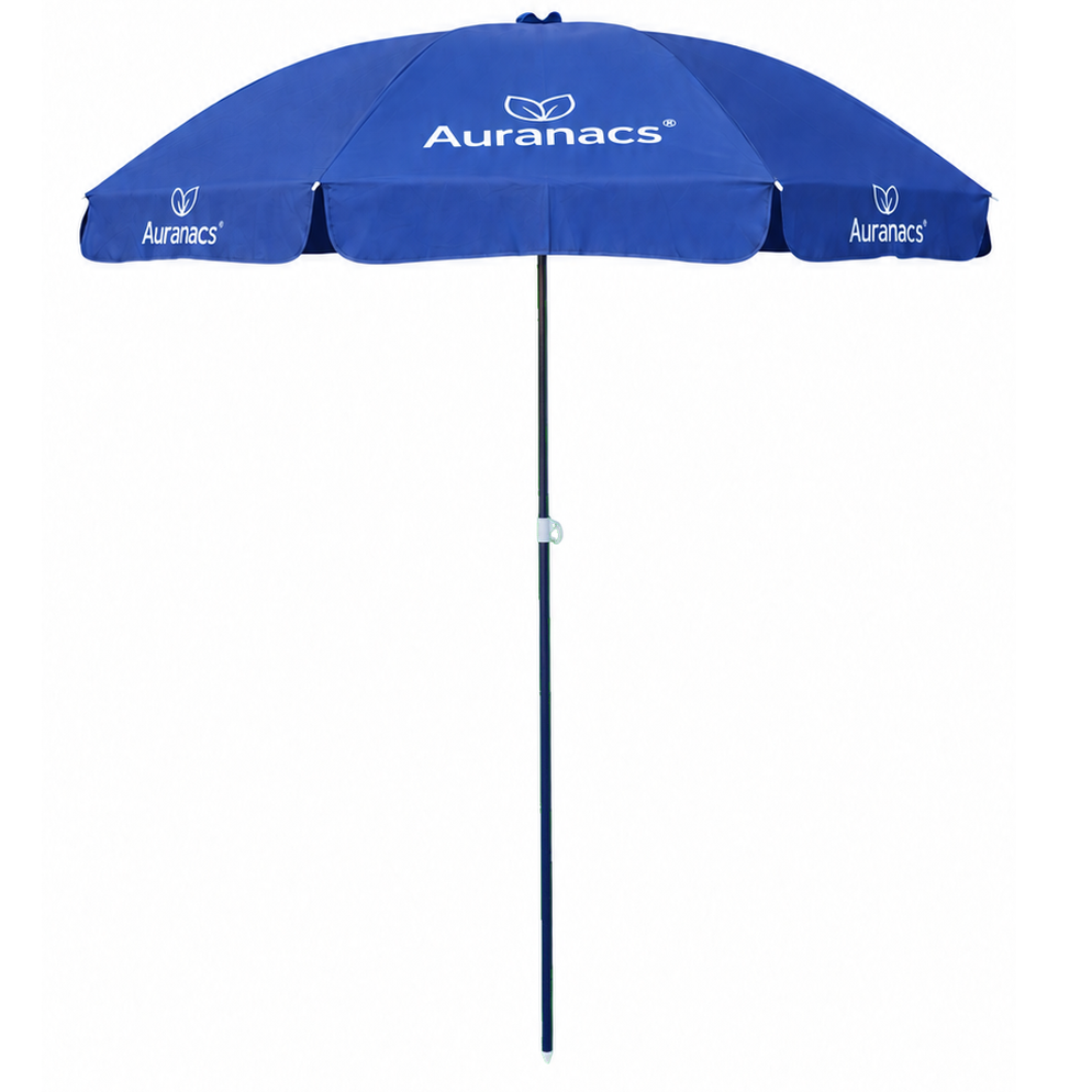 AURANACS® Sonnenschirm | Dunkelblauer Strand- &amp; Gartenschirm Ø 180 cm | Robustes 210D Oxford-Polyester | Mit Tragetasche