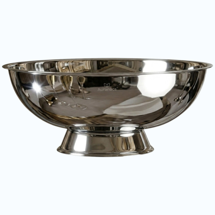AURANACS® Maximus | Impériale Edelstahl-XXXL Bowl | Spiegelpolierte Getränkekühler-Bowl | Gigantische Ø 66 cm | Für Champagner, Wein &amp; Bier
