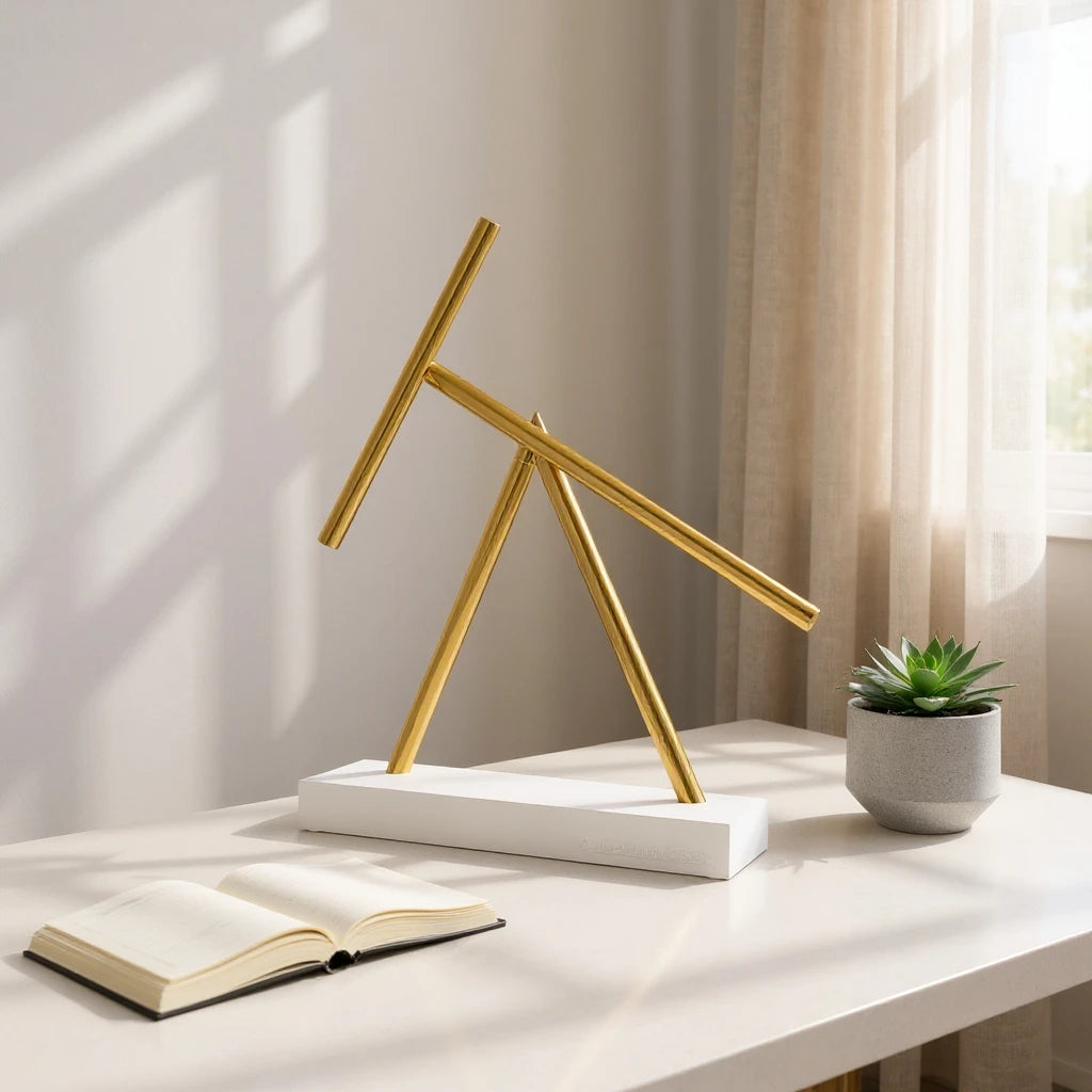 Original - The Swinging Sticks® BASIC Edition Matt White & Gold Colors Original - The Swinging Sticks® BASIC Edition Matt White & Gold Colors