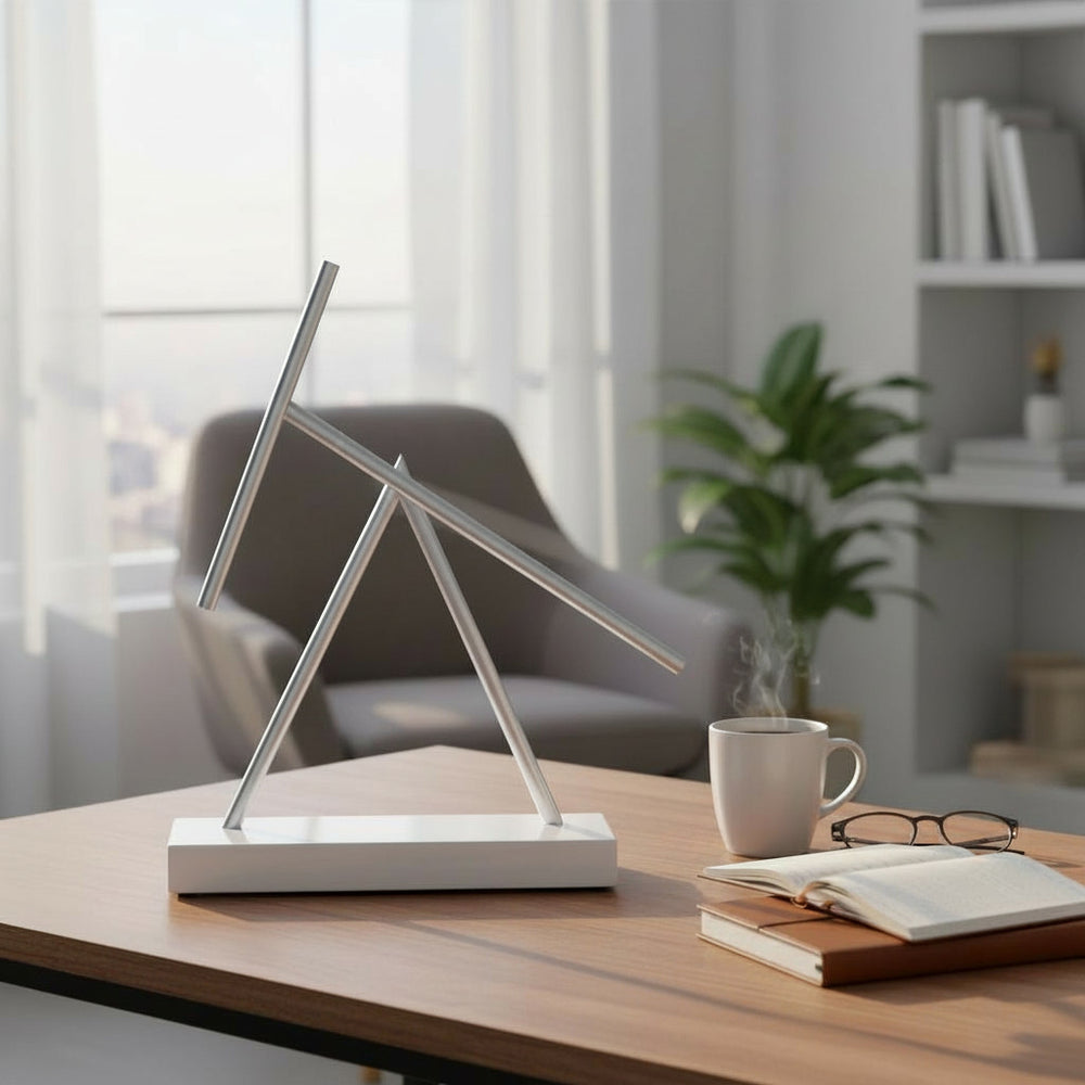 The Swinging Sticks Infinity Piano White