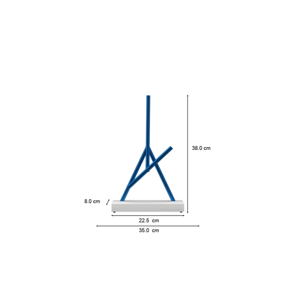 The Swinging Sticks™ Mini Replika - Blue & White
